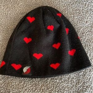 Portland Trailblazer heart beanie